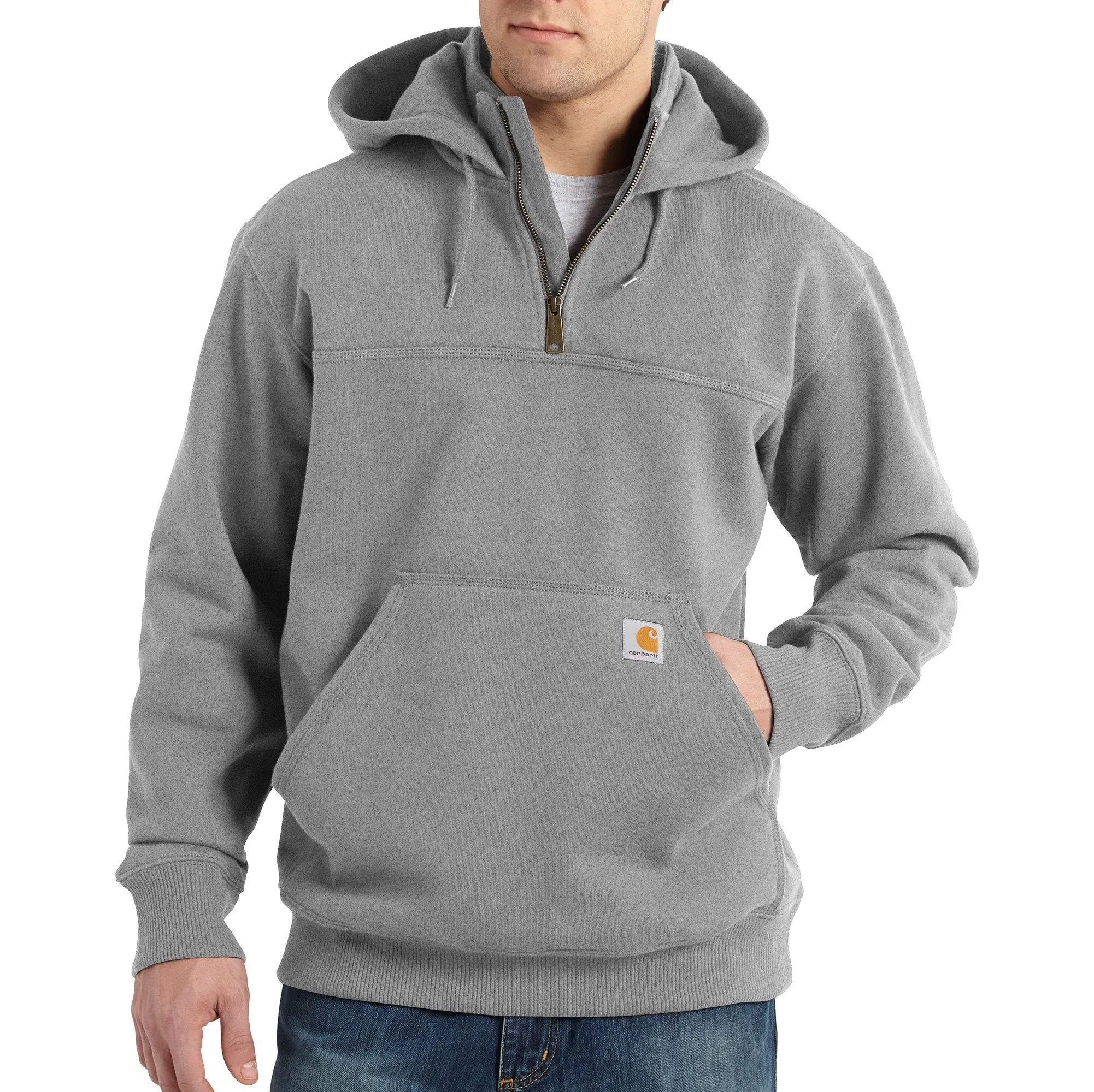 100617 - RAIN DEFENDER® PAXTON HEAVYWEIGHT HOODED ZIP MOCK SWEATSHIRT