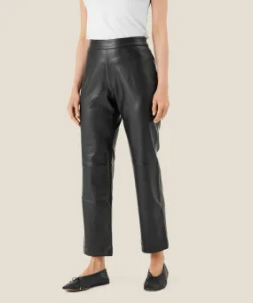 1007831  Ma Panadi Faux Leather Trousers - Black