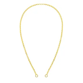 14K GOLD CHUNKY ROLO CHAIN WITH LOOPS