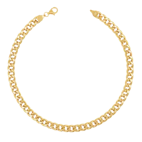 14K Miami Cuban Curb Link Anklet 5.5mm