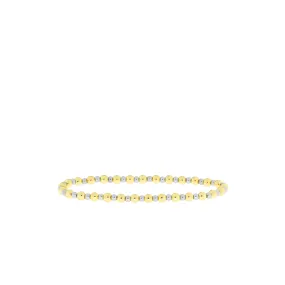 3mm/4mm Brass Ball Bracelet ~ Gold/Silver