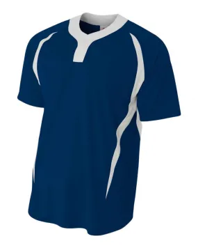 A4 Two-Button Performance Baseball Jersey