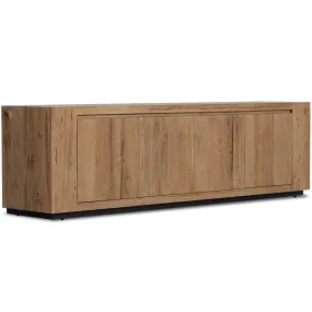 Abaso Media Console, Rustic Wormwood