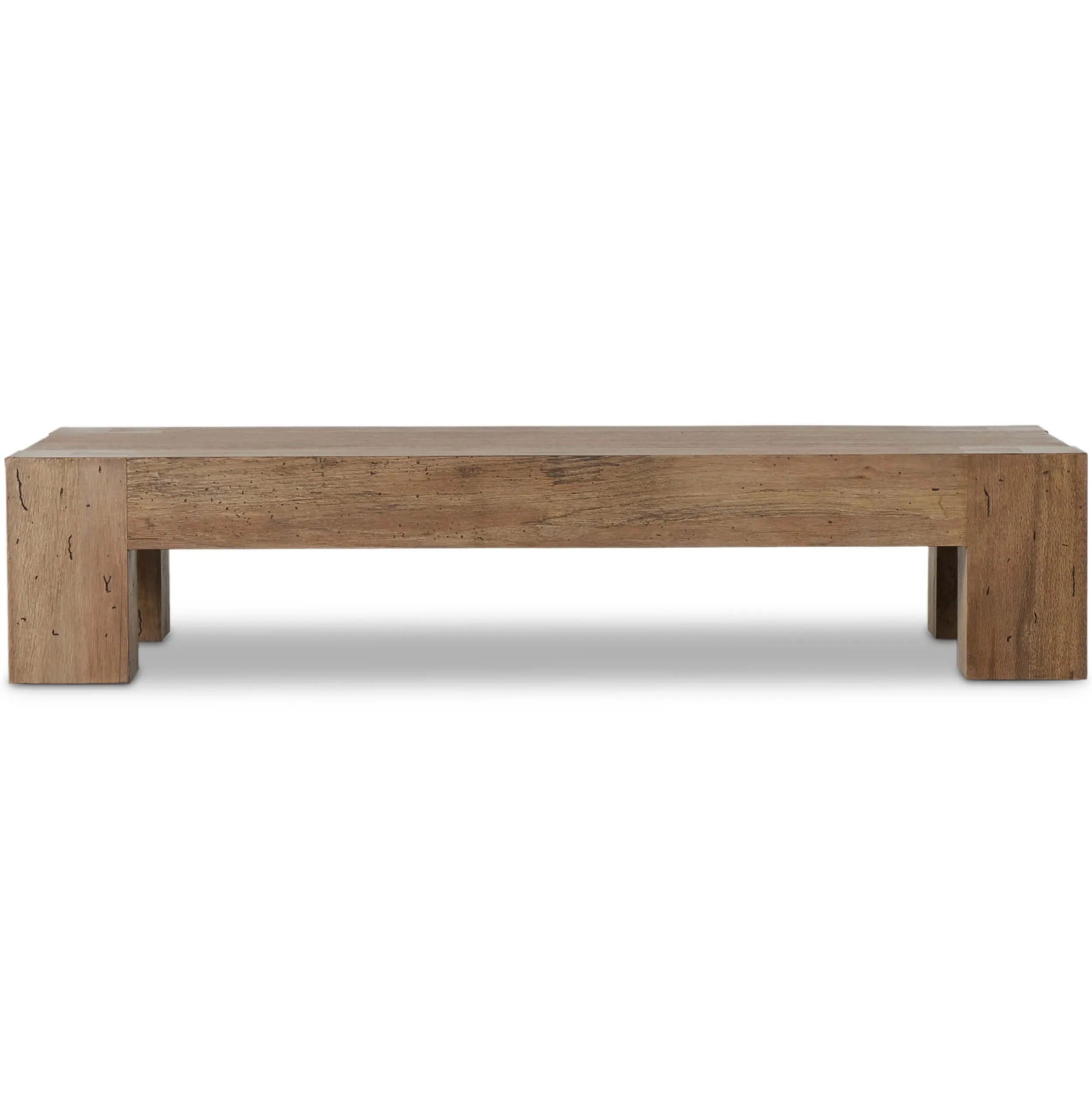 Abaso Rectangular Coffee Table, Rustic Wormwood