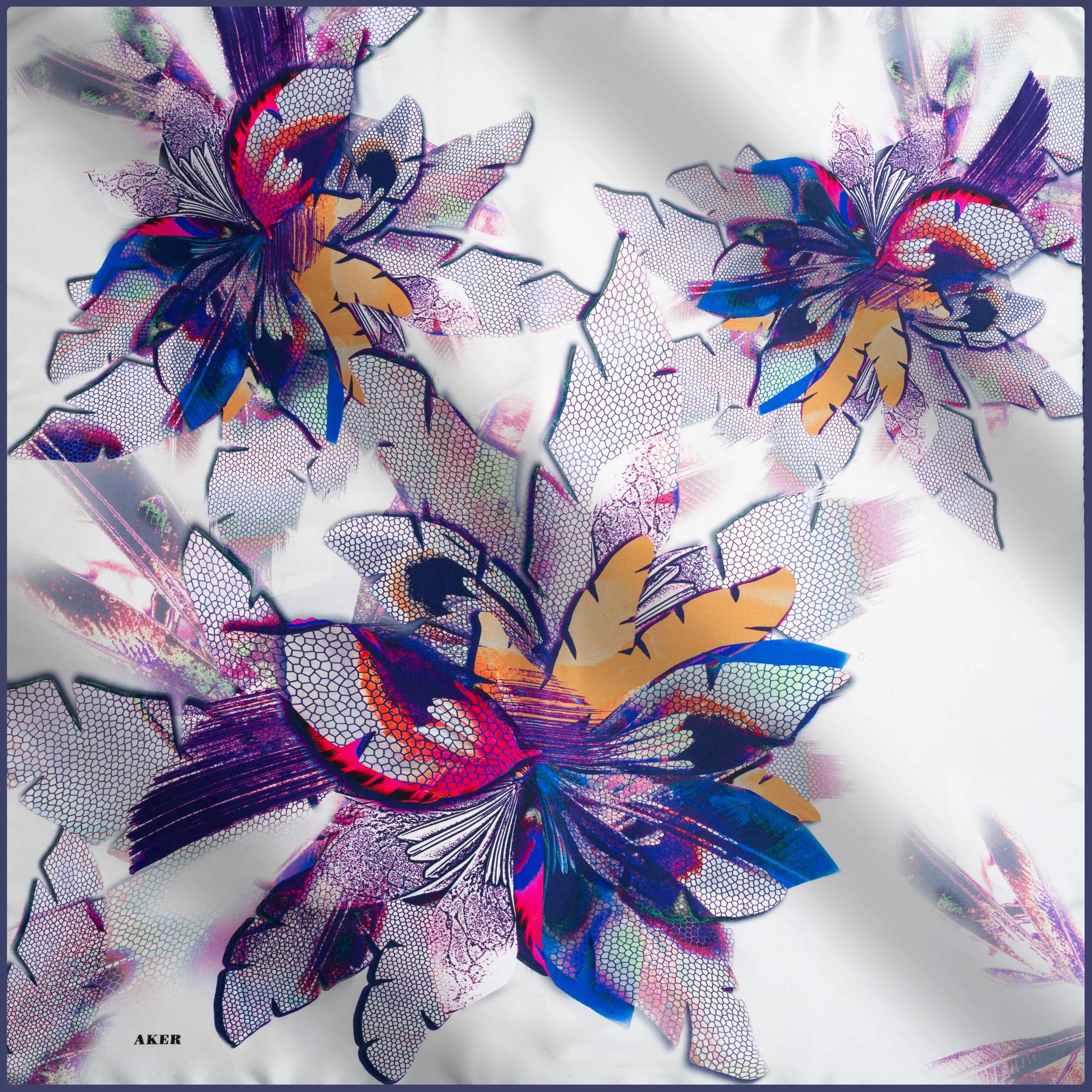 Aker Avanna Floral Turkish Silk Scarf No. 21