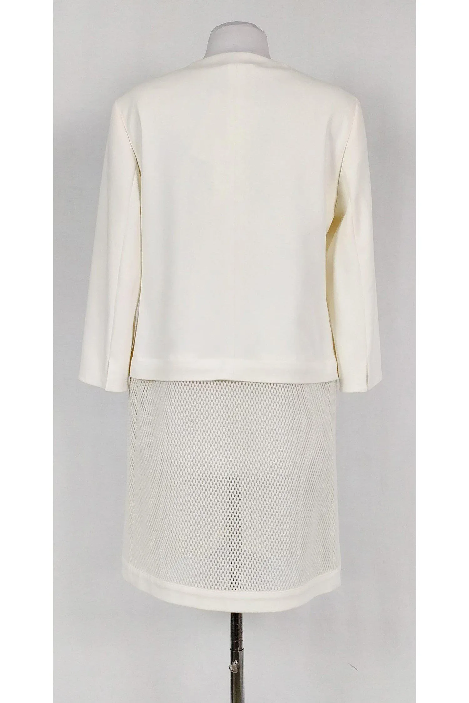 Akris Punto - Modern Cream & Mesh Jacket Sz 10