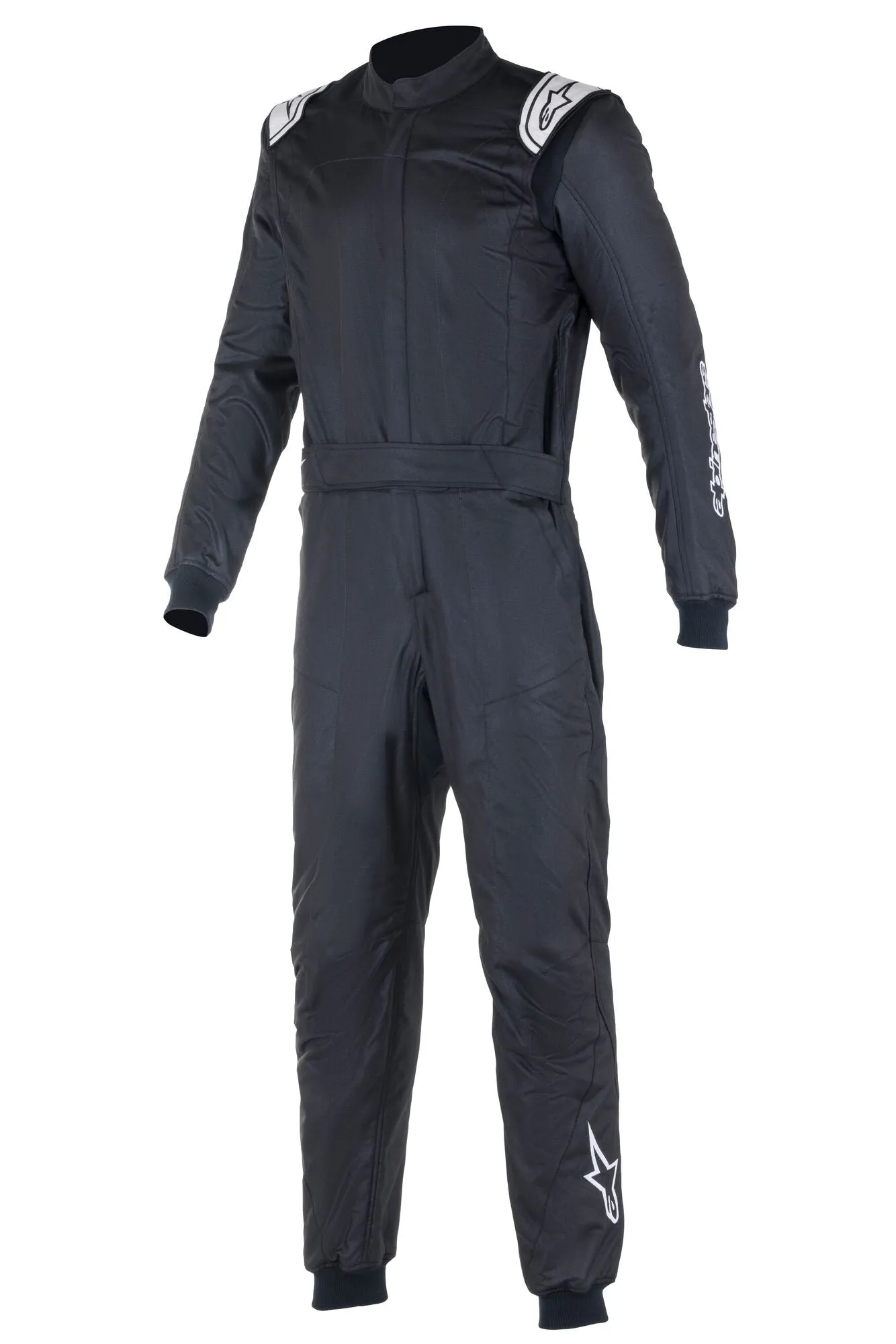 ALPINESTARS 3352722_10_46 ATOM Race suit, FIA 8856-2018, black, Size 46