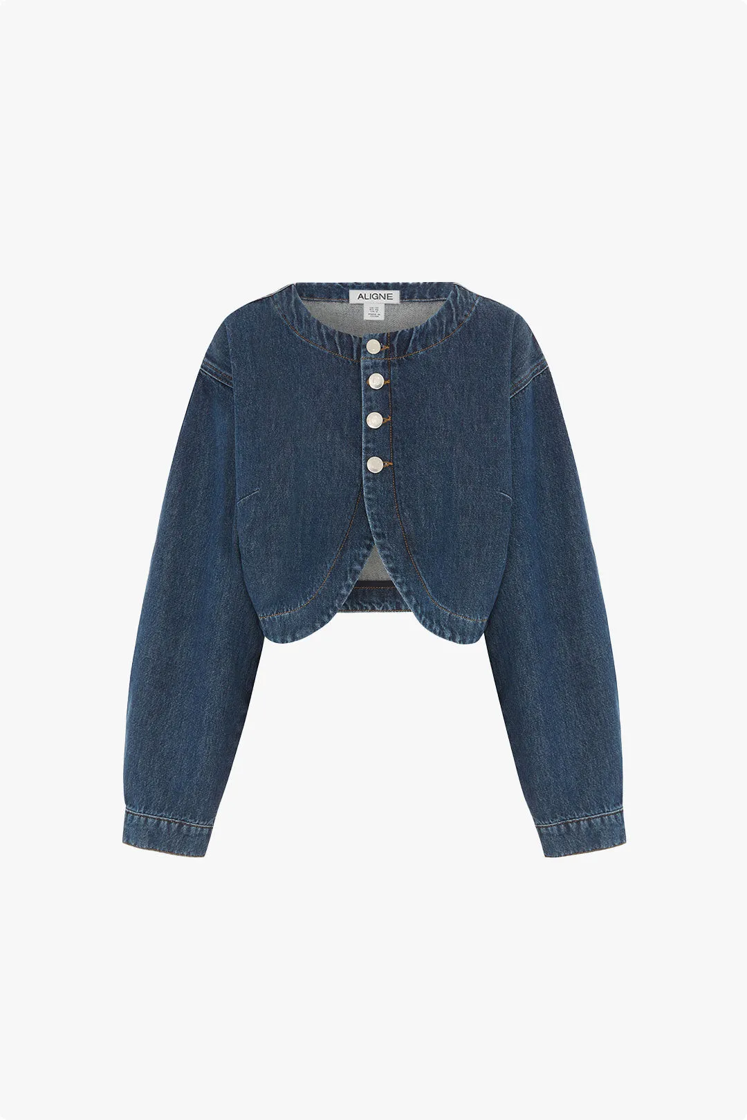 Angelina Cropped Denim Jacket