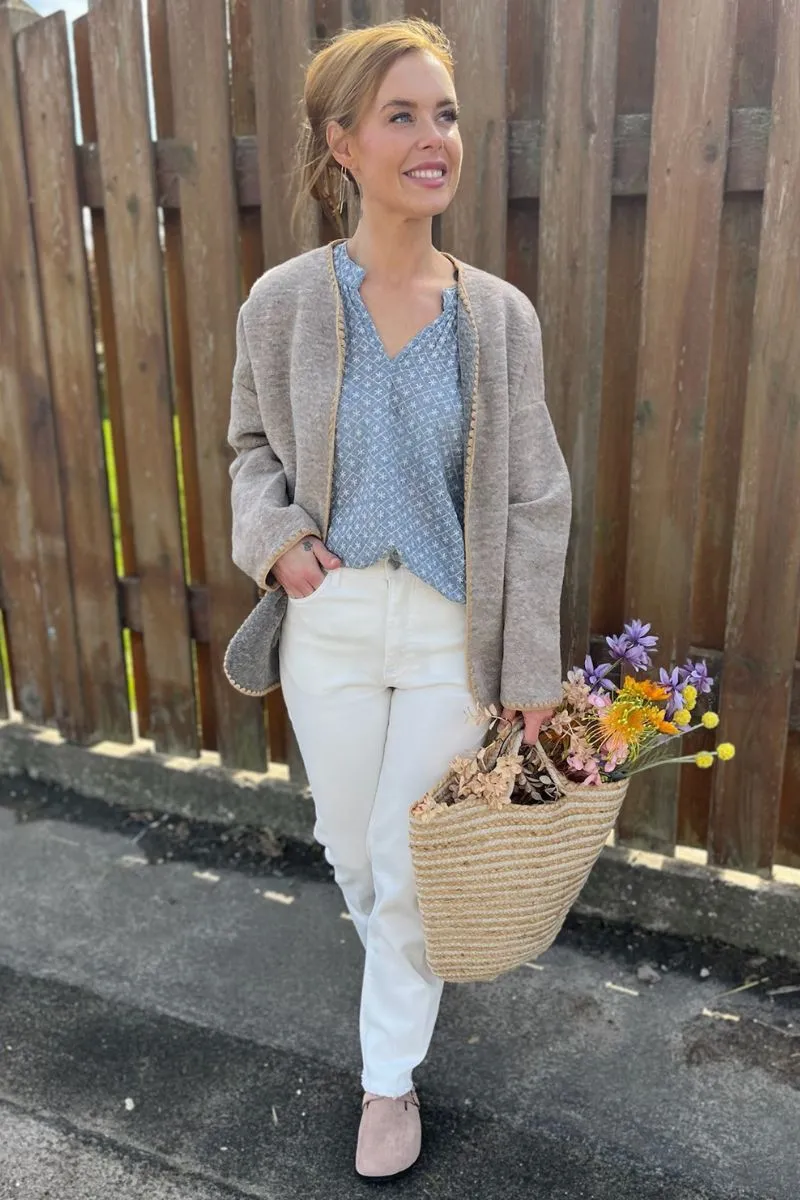 Anne 3927 | Beige | Cardigan fra Marta du Chateau