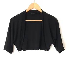 B. Smart Black Round Hem Cropped Cardigan- Size ~S