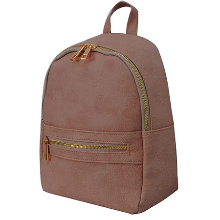 Baby Pink NGIL Faux Leather Mini Backpack