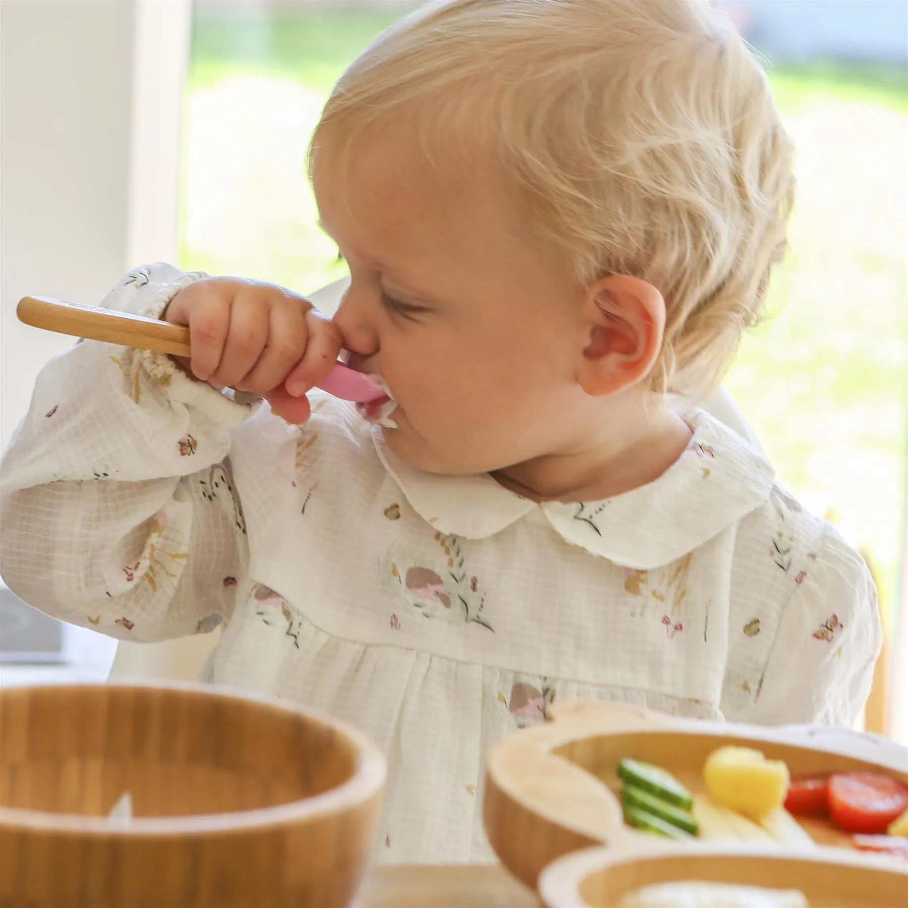 Bamboo Baby Weaning Fork with Silicone Tip - By Tiny Dining