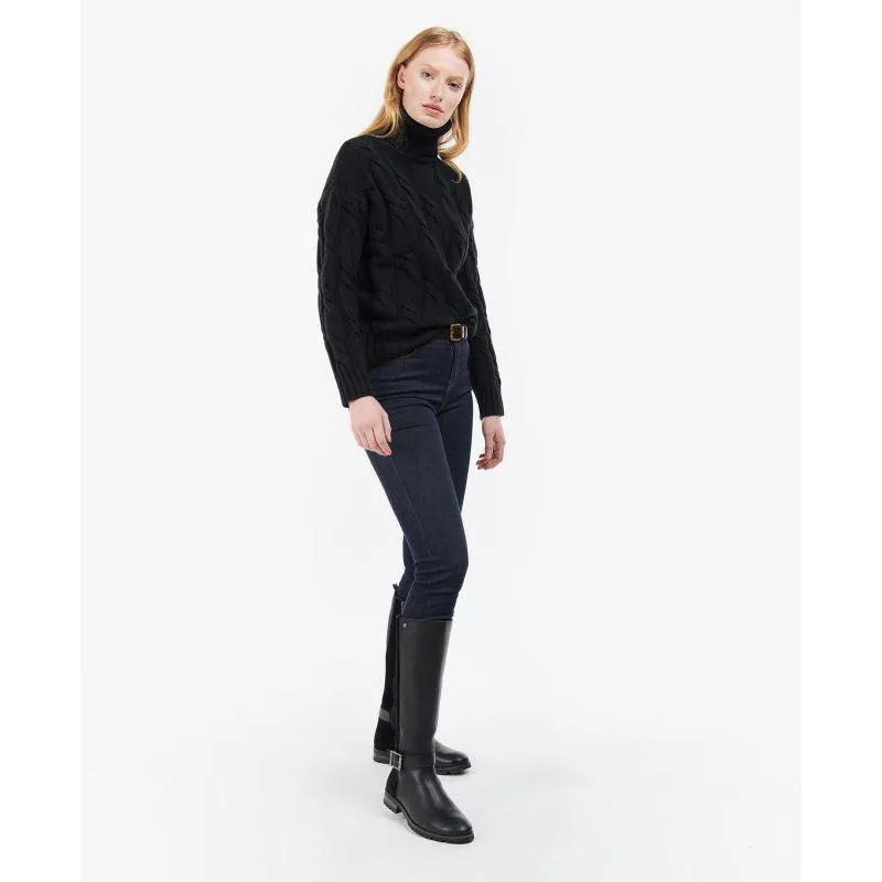 Barbour Pendula Ladies Roll Neck Knit - Black