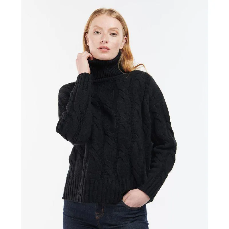 Barbour Pendula Ladies Roll Neck Knit - Black