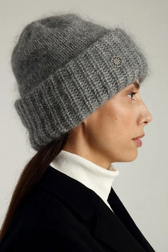 BARROW CHUNKY BEANIE - Light grey melange