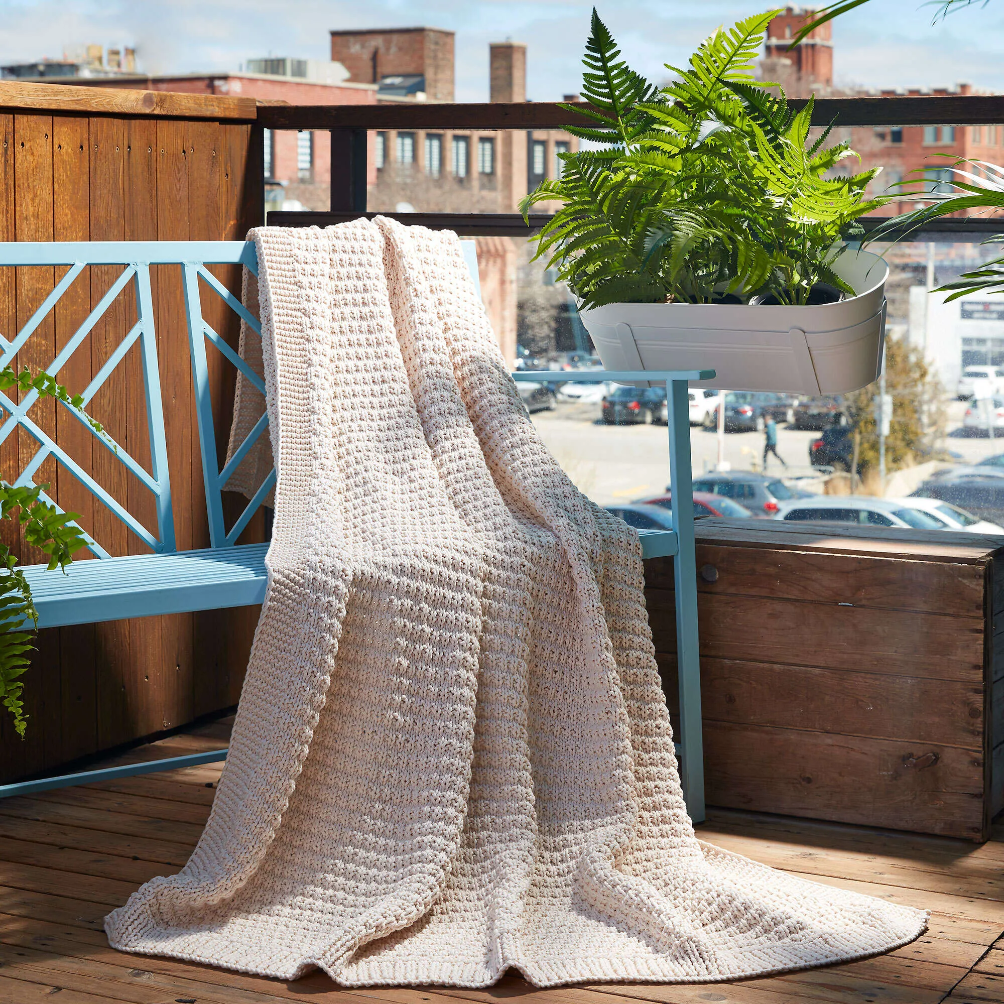 Bernat Knit Textured Throw