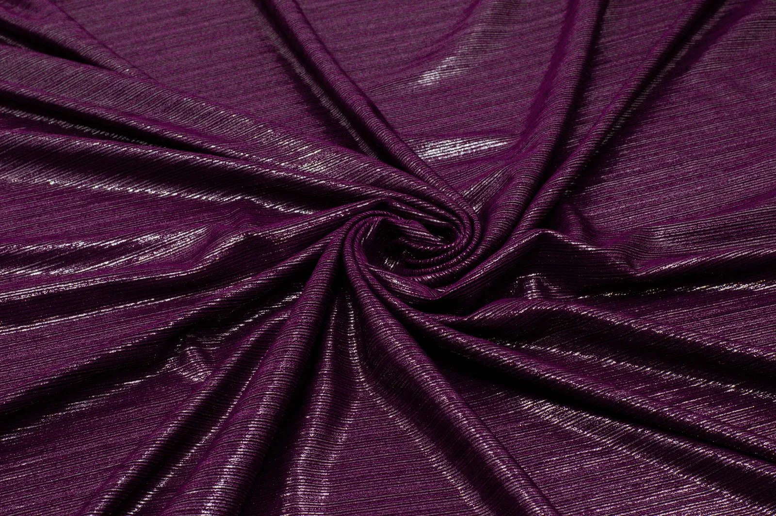 Bianca Knitted Fabric Stretchable Self-Stripe Wine 58" ( Imported Fabric)