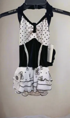 BLACK AND WHITE dotted Skating dress