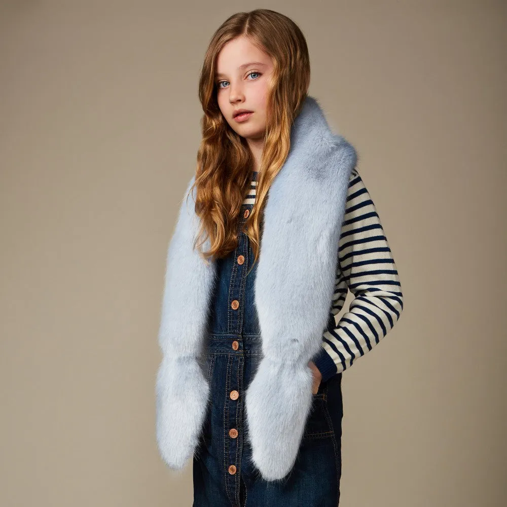 Blue Children's Vixen Faux Fur Scarf