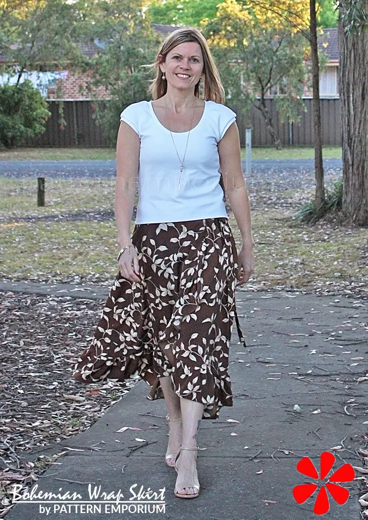 Bohemian Wrap | Skirt Sewing Pattern