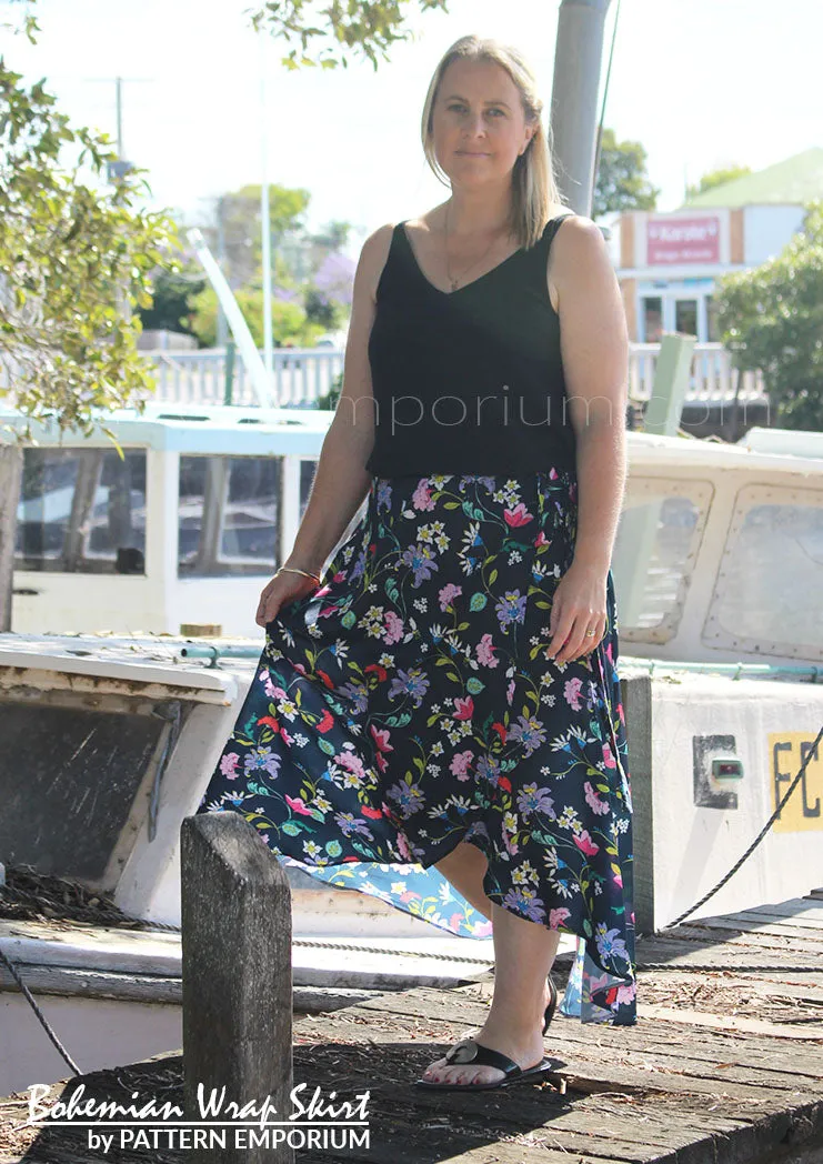 Bohemian Wrap | Skirt Sewing Pattern