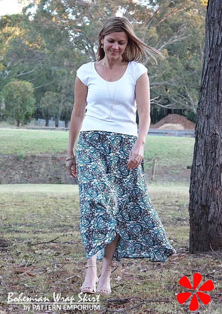 Bohemian Wrap | Skirt Sewing Pattern