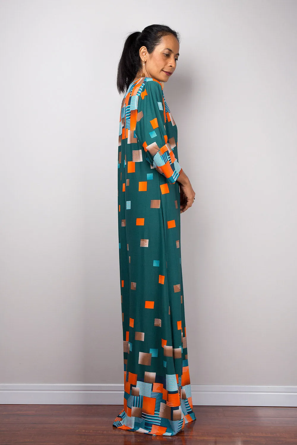 Boho Maxi Dress | Loose fit modest abaya dress