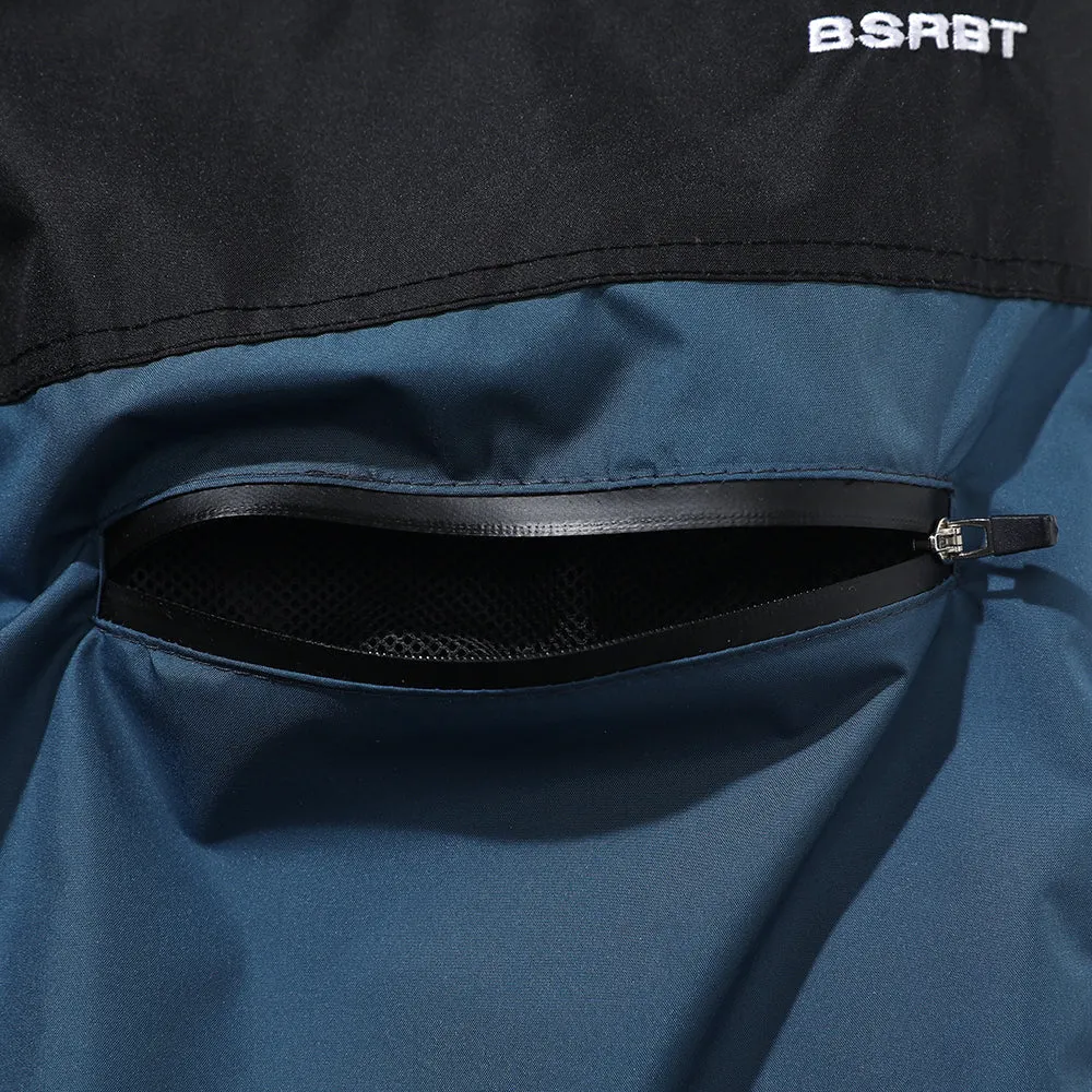 BSRBT FRONT ZP TRACK PANTS PEACOCK BLUE