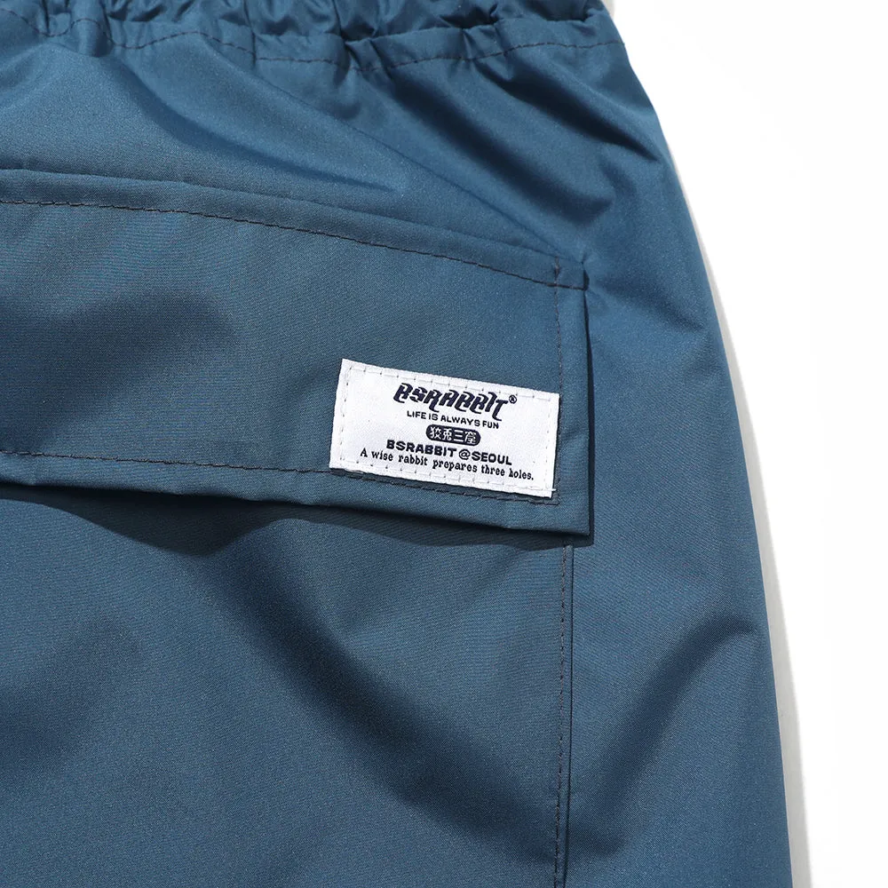 BSRBT FRONT ZP TRACK PANTS PEACOCK BLUE