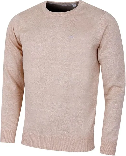 Calvin Klein Mens Knit Crew Neck Cotton CK Golf Sweater