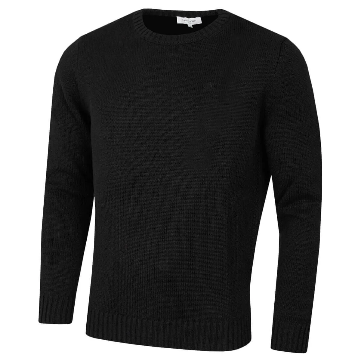 Calvin Klein Mens Knit Crew Neck Cotton CK Golf Sweater