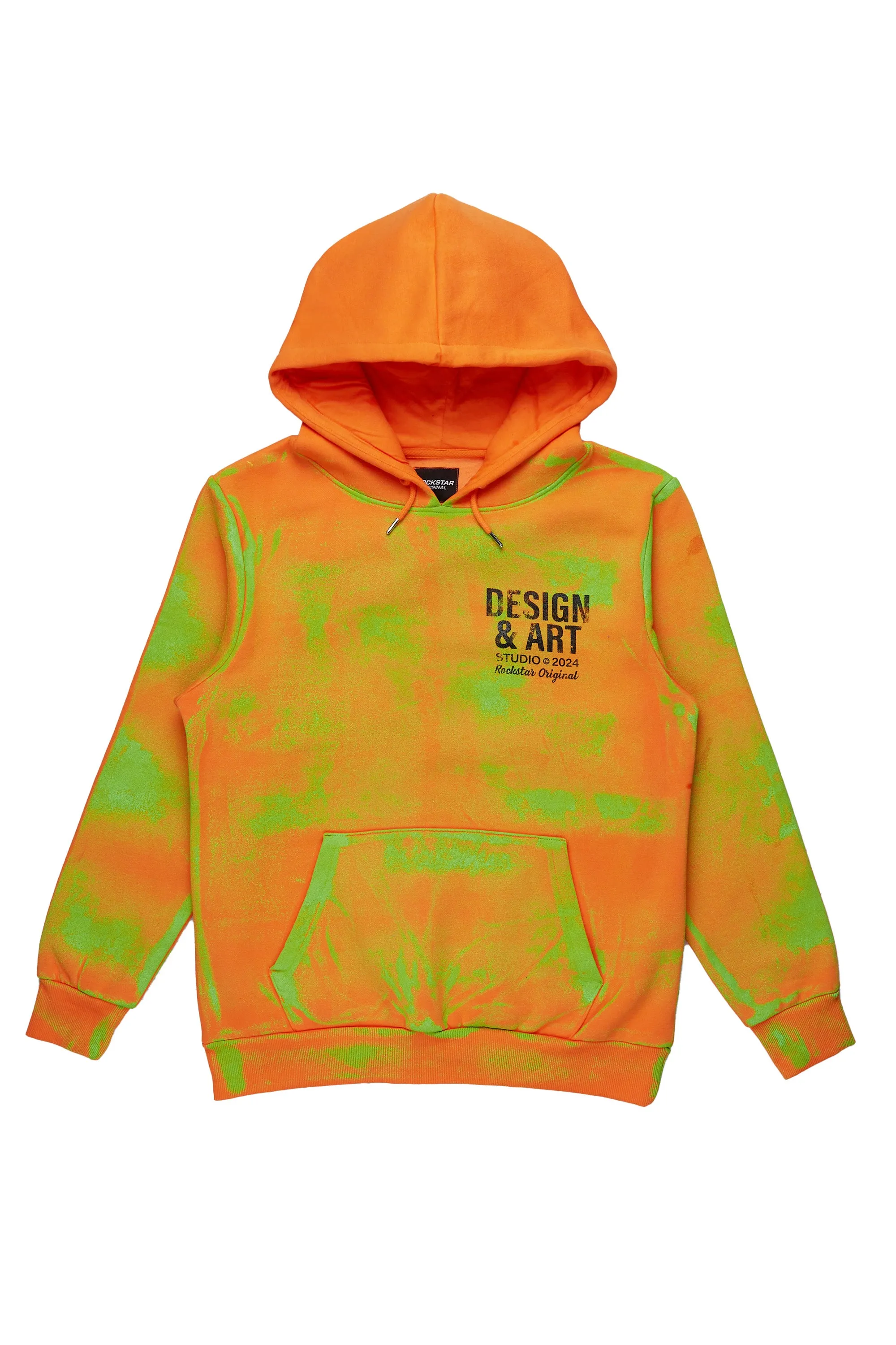 Cano Orange/Green Graphic Hoodie