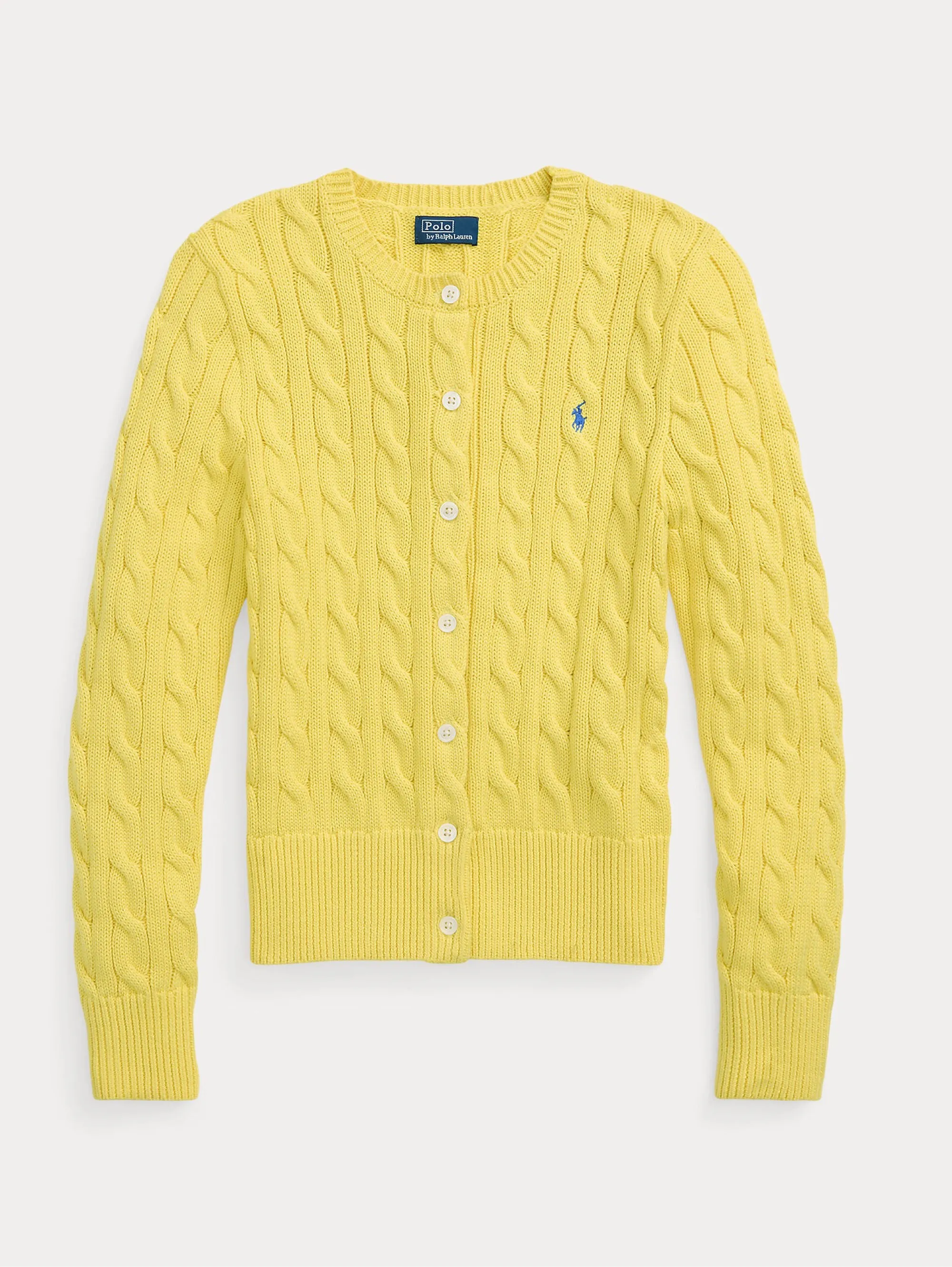 Cardigan a Trecce Giallo