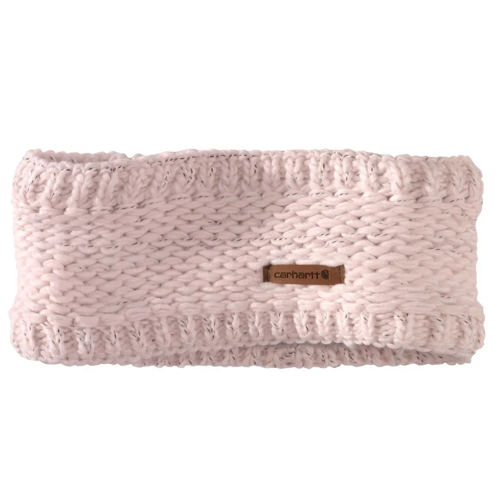 'Carhartt' Women's Sherpa Lined Headband - Pink Salt