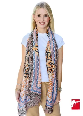 CH Shelley Printed Scarf - Orange