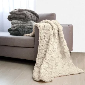 Chess Knit Throw