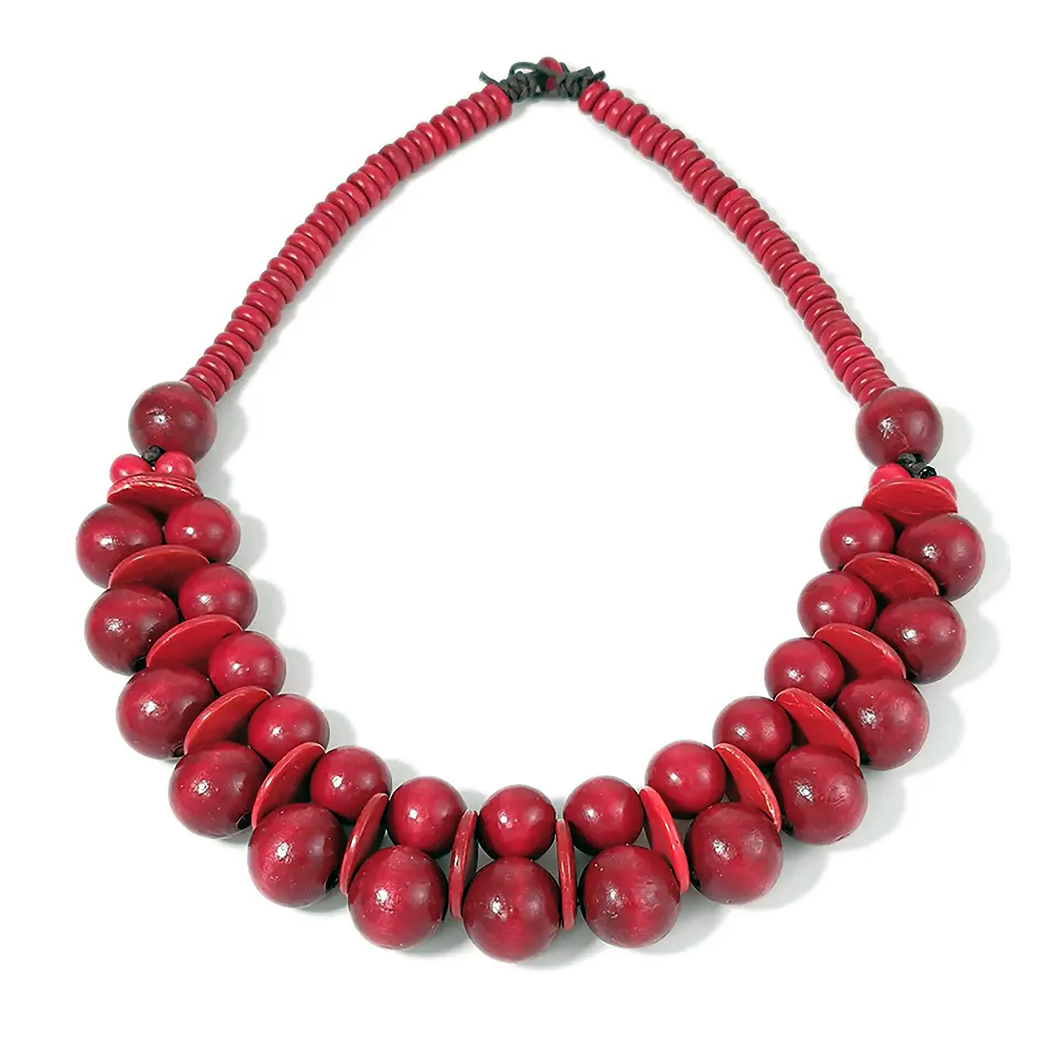 Chokore Chunky Bead Necklace (Red)