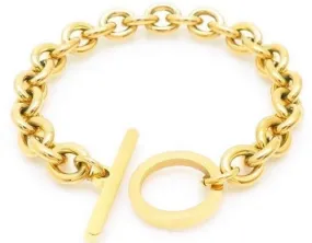 Chunky bar bracelet - gold – Tarnish Proof Jewellery