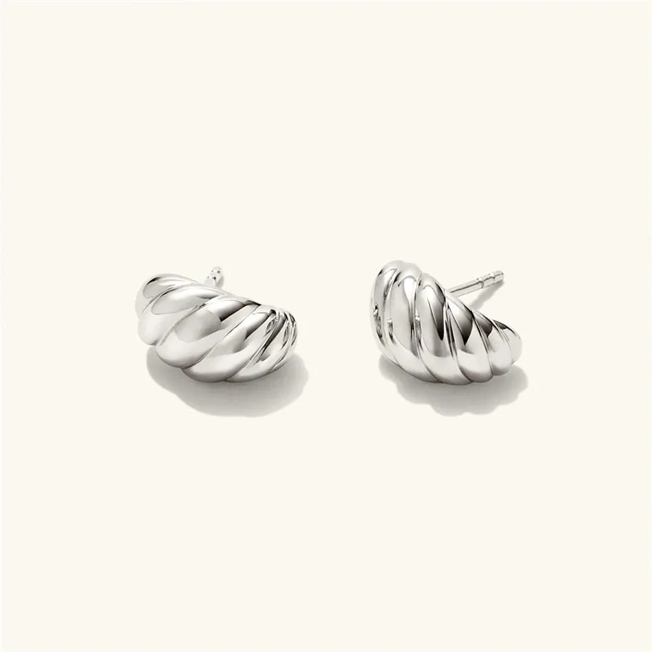 Chunky Croissant Shaped Earrings