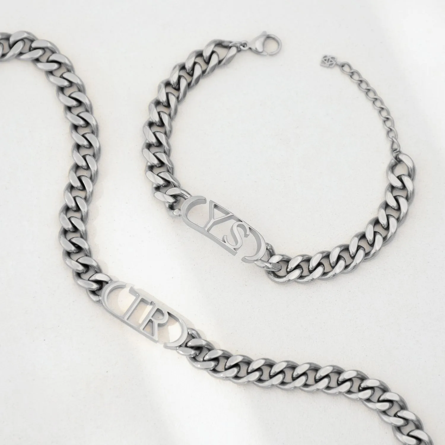 Chunky Initial Bundle (Silver)