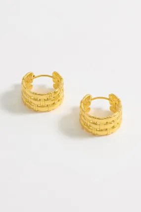 Chunky Woven Hoops