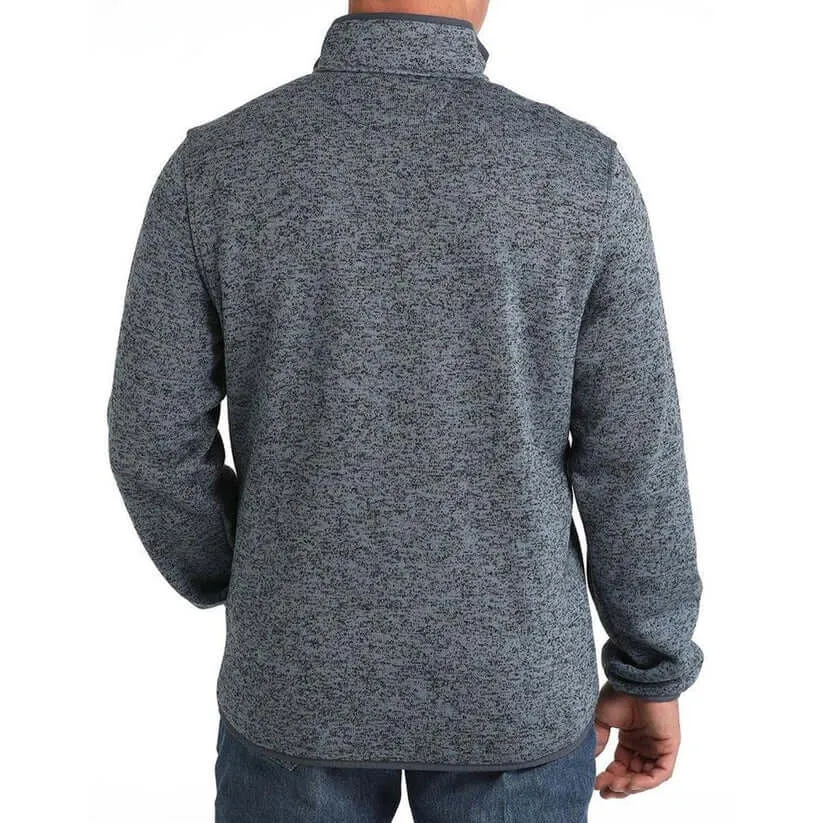 Cinch | Blue 1/4 Snap Pullover Sweater