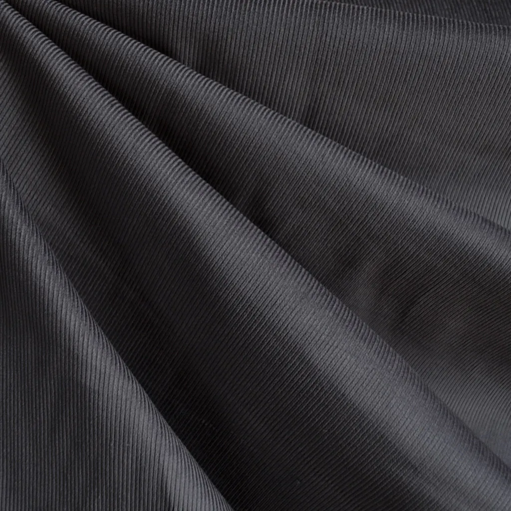 Classic Mid Wale Corduroy Solid Charcoal