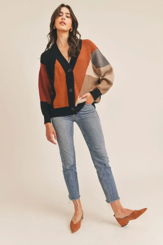 Colorblock Cardigan