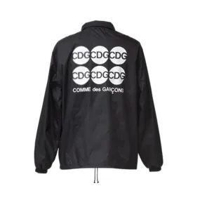 Comme De Garcon Circles Logo Coach Jacket