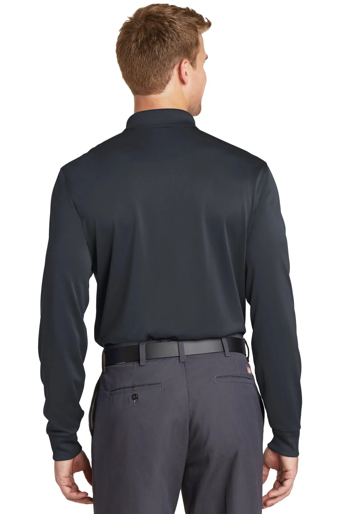 CornerStone Snag-Proof Long Sleeve Polo, Charcoal