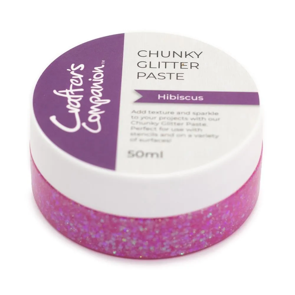 Crafter's Companion Chunky Glitter Paste Hibiscus