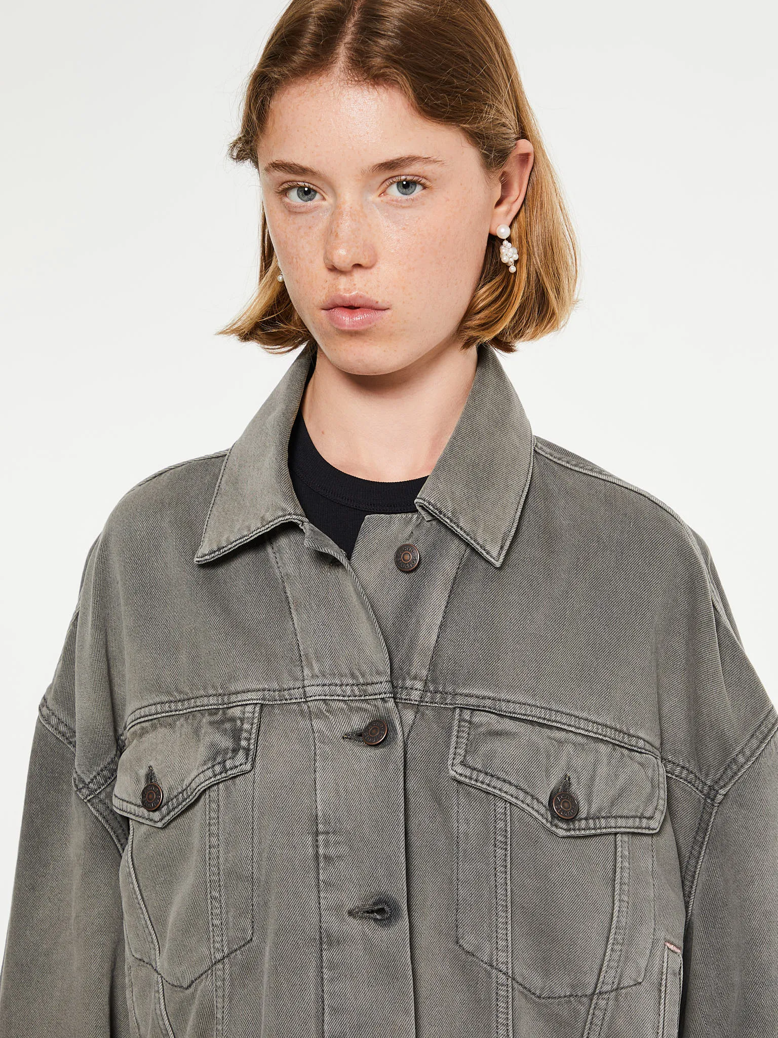 Denim Jacket in Anthracite Grey