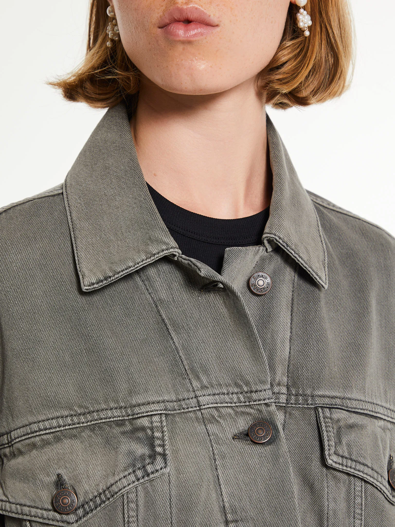 Denim Jacket in Anthracite Grey