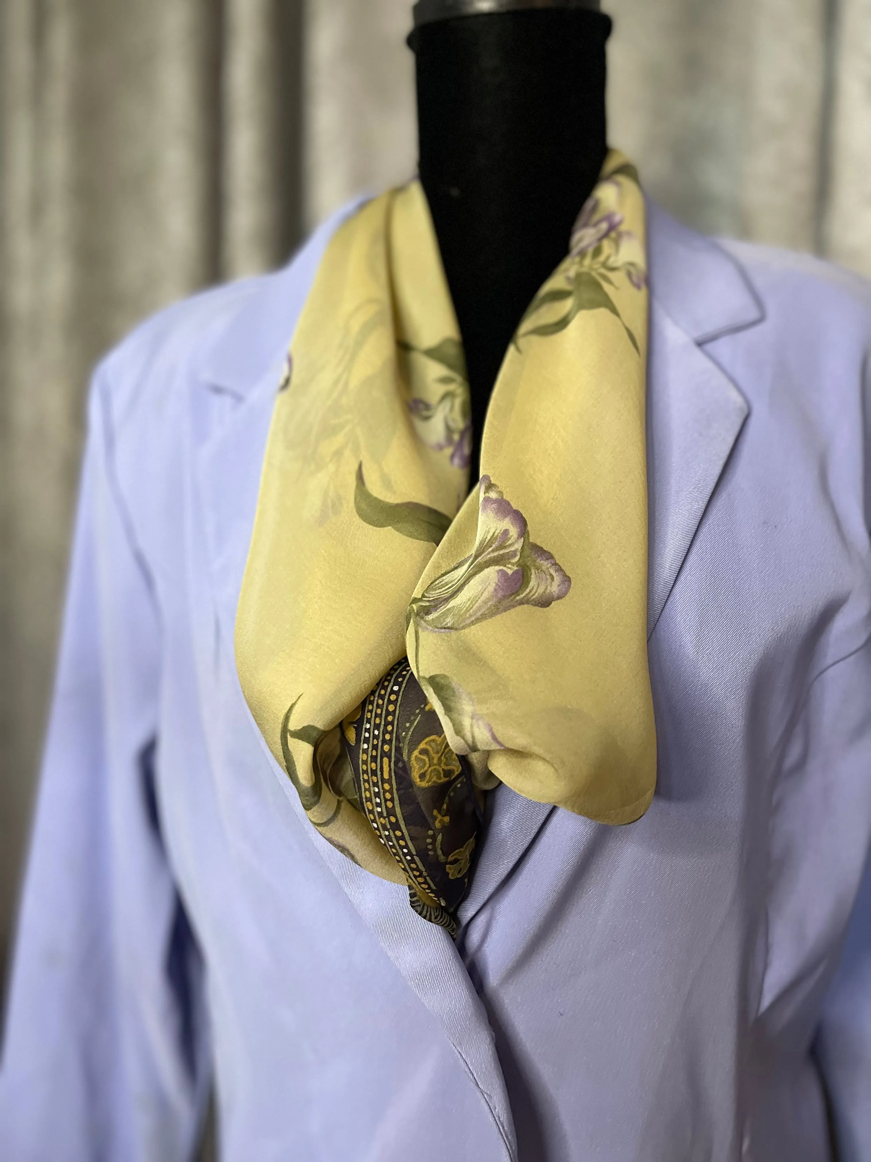 Designer Dana Buchman Chiffon Silk Scarf